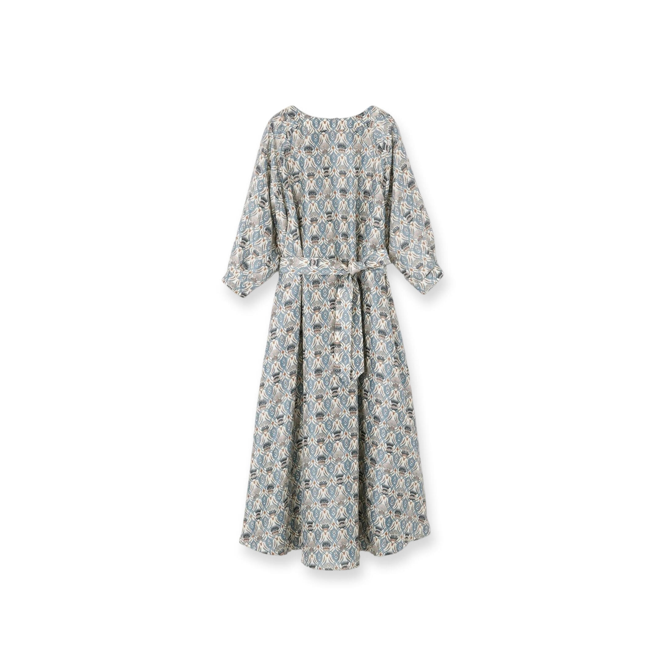 LORO PIANA MILA PRINTED SILK MIDI DRESS